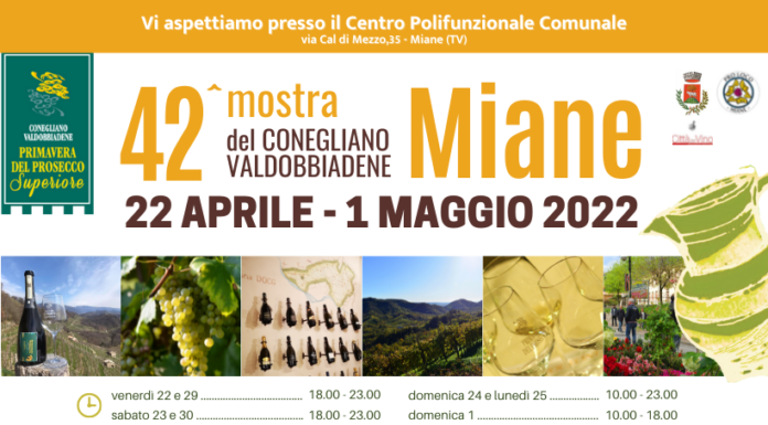 Primavera del Prosecco: torna la Mostra del Conegliano Valdobbiadene di Miane