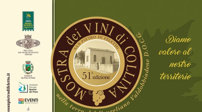 51^ Mostra dei vini di collina dal 28 maggio al 12 giugno, presso l’Eremo Camaldolese a Rua di Feletto