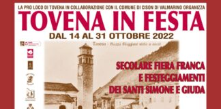 Ritorna Tovena in festa con la sua Secolare Fiera Franca dal 14 al 31 ottobre 2022