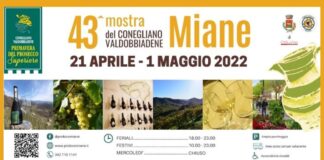 Sabato 22 aprile Miane inaugura la 43^ Mostra del Conegliano Valdobbiadene DOCG